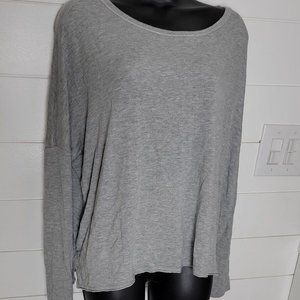 Athleta Size Small Gray Heathed Long Sleeve Very Soft
